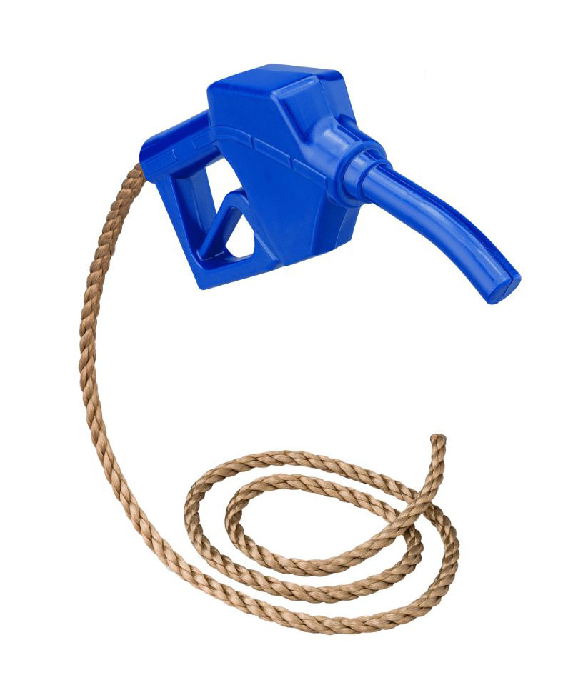 Fuel pump handle